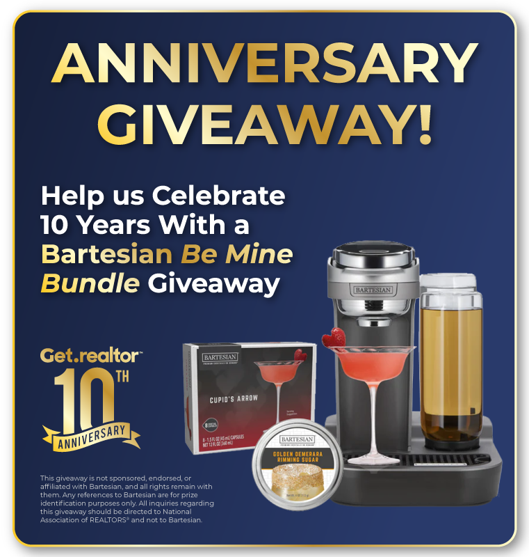 Get a .realtor or .realestate email platform and win a bartesian 