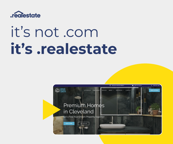 It's not .com. It's .realestate. 